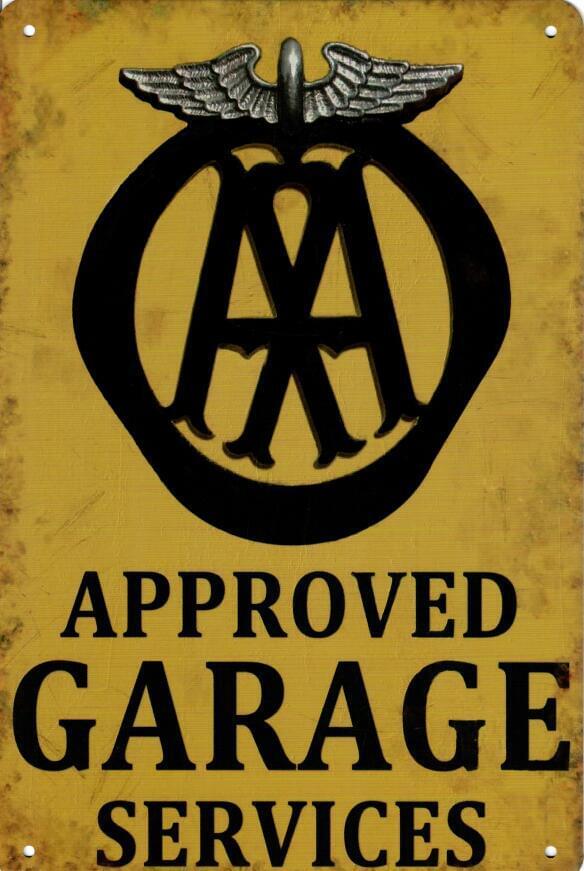 AA Approved Garage Services - Old-Signs.co.uk